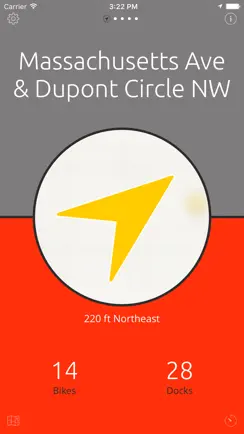 D.C. Bikes — A One-Tap Capital Bike Share App iPhone image 2