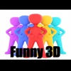 Funny 3D Man Stickers