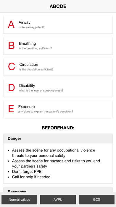 ABCDE Approach Screenshot