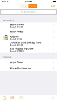 smart shopping list a la carte iphone screenshot 3