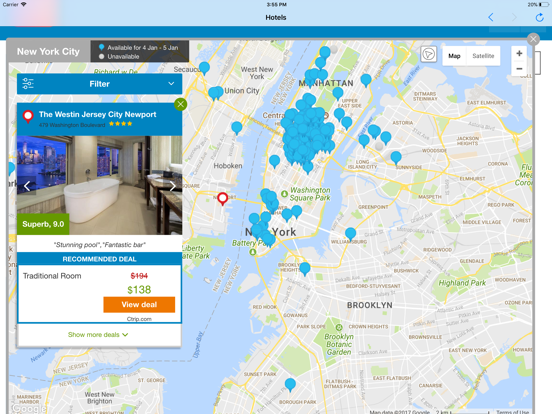 Hotel Booking Advisor & Finder iPad screenshot 2 - Travel app