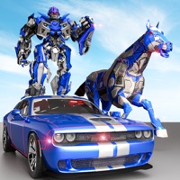 Police Robot Car - Horse games