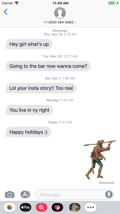 The Unicorn Stickers iPhone screenshot 5 - Stickers app