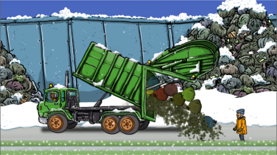 #3. Garbage Truck: Snow Time (iOS) 由: Good Glue