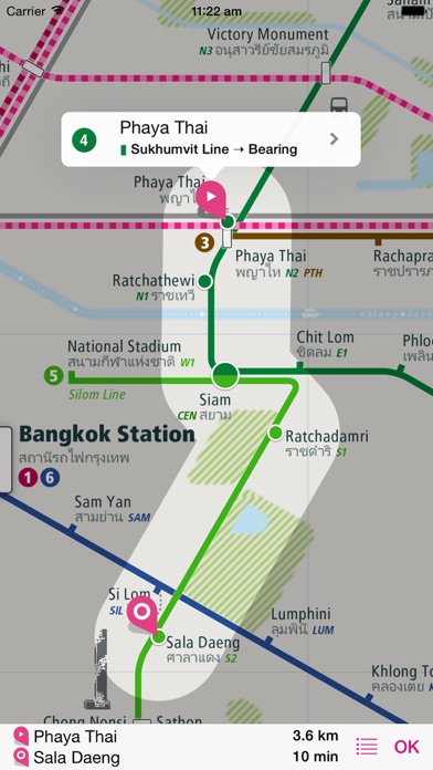 Screenshot #3 pour Bangkok Rail Map Lite