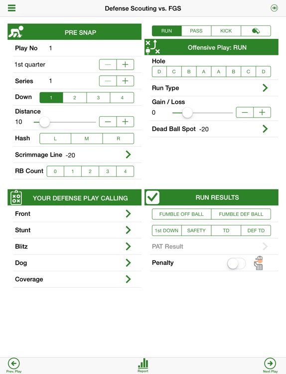Football Game Scout