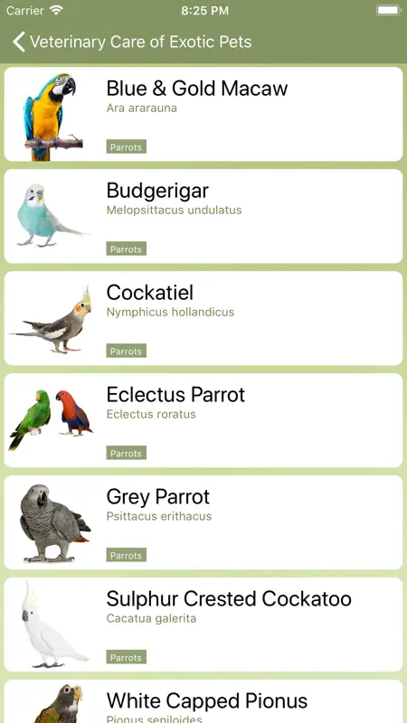 Veterinary Care of Exotic Pets screenshot 2 of 5