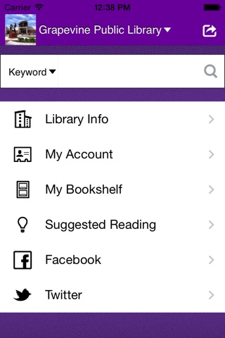 Grapevine Library screenshot 2