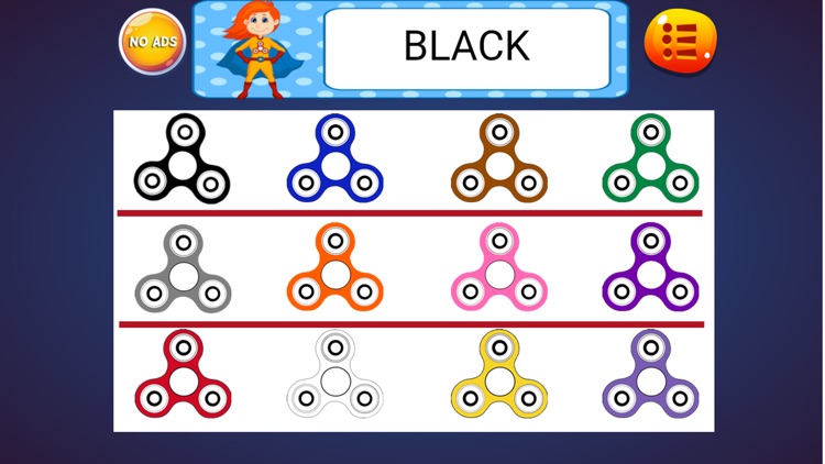 Learn Colors With Fidget Spinner Hero