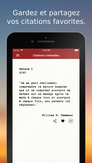 Screenshot #3 pour Citations Criminelles