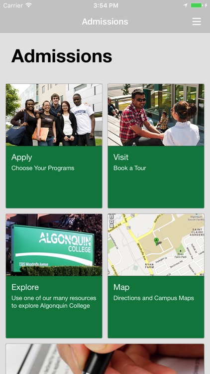 Algonquin College - Admissions