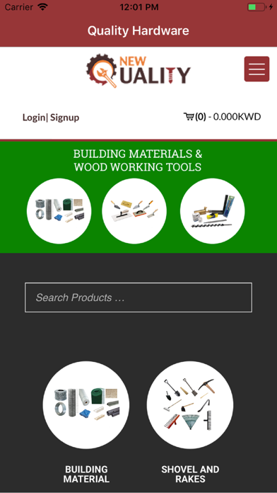 Screenshot 1 of Quality Hardware App