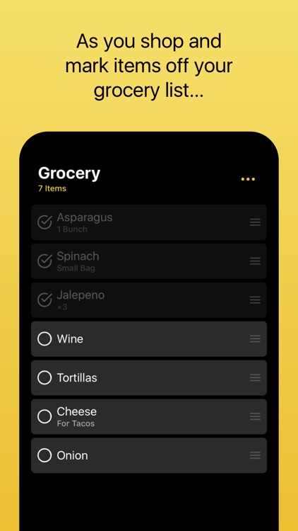 Grocery - Smart Sorting Grocery List