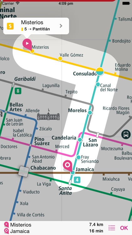 Mexico City Rail Map by Urban-Map