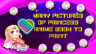 Princess Anime Book to Paint screenshot 2