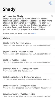 shady for spectacles videos iphone screenshot 1