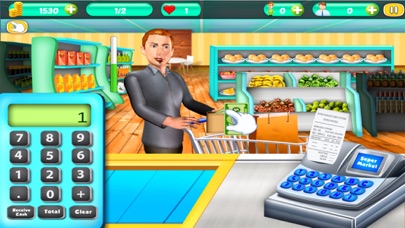 Supermarket Shop Cash Register Screenshot
