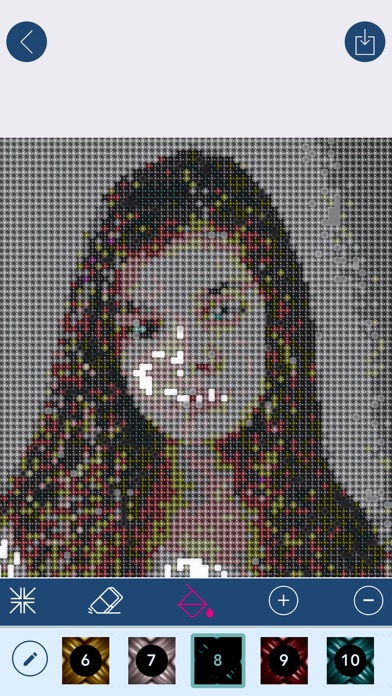 Cross Stitch Number Coloring screenshot 3