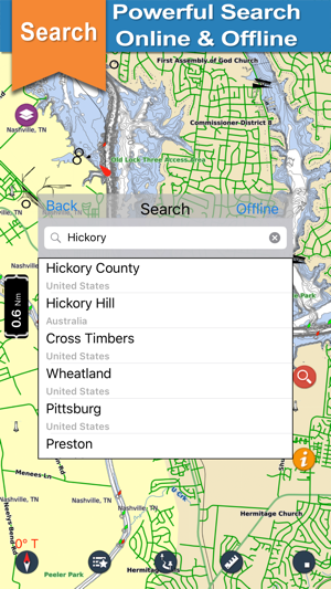 Old Hickory Lake gps offline nautical chart(圖4)-速報App