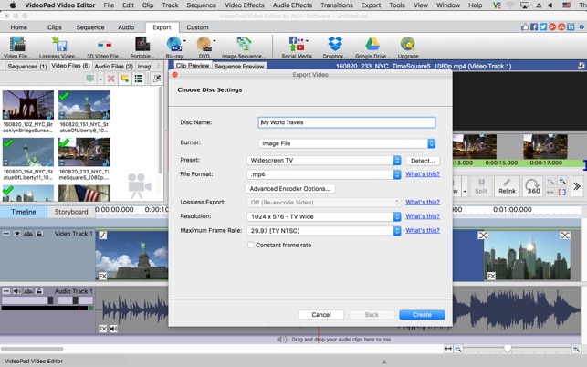 Nch videopad editor for mac