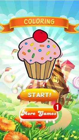 Game screenshot Cute Tasty Cupcakes Coloring Book mod apk