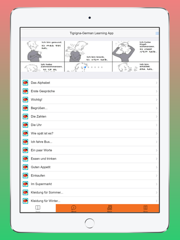 Screenshot #4 pour Tigrigna-German Learning App