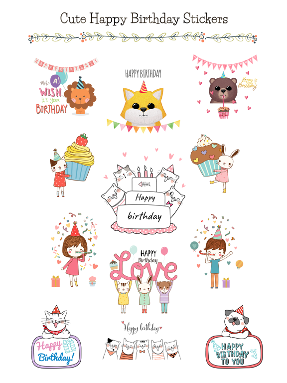 Screenshot #4 pour Cute Happy Birthday
