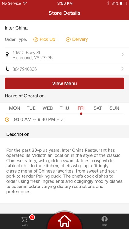 Inter China Restaurant screenshot-3