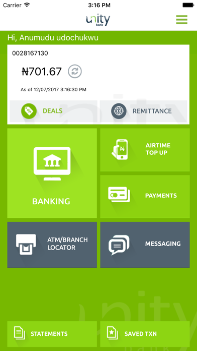Screenshot #3 pour UnityMobile for Unity Bank