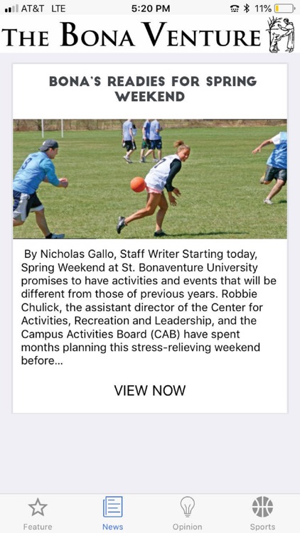 Bona Venture Newspaper