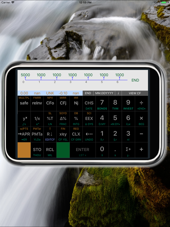 Calc-12E RPN Financial iPad screenshot 3 - Business app