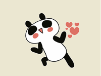 Panda Punny Animated Bear