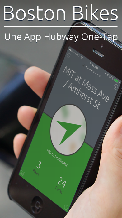 Screenshot #1 pour Boston Bikes — Une App Hubway One-Tap