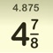 The Fraction Calculator feels and behaves exactly like a calculator with one exception, you're working with fractions