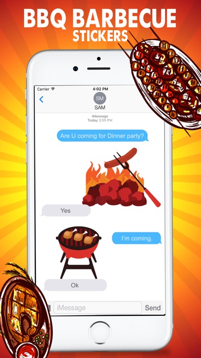 Barbecue Love Stickers screenshot 4