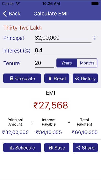 EMI Calculator For Loan By G Sanghani