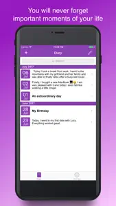 Simple Daily Diary screenshot #1 for iPhone