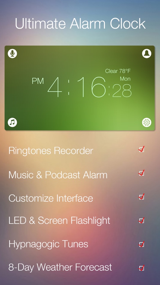 Daily Clock: Ringtone Recorder - 1.3.1 - (iOS)