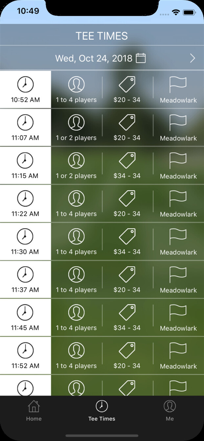 Meadowlark Golf Tee Times
