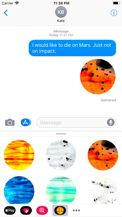 Abstracts Planetary Stickers screenshot 4