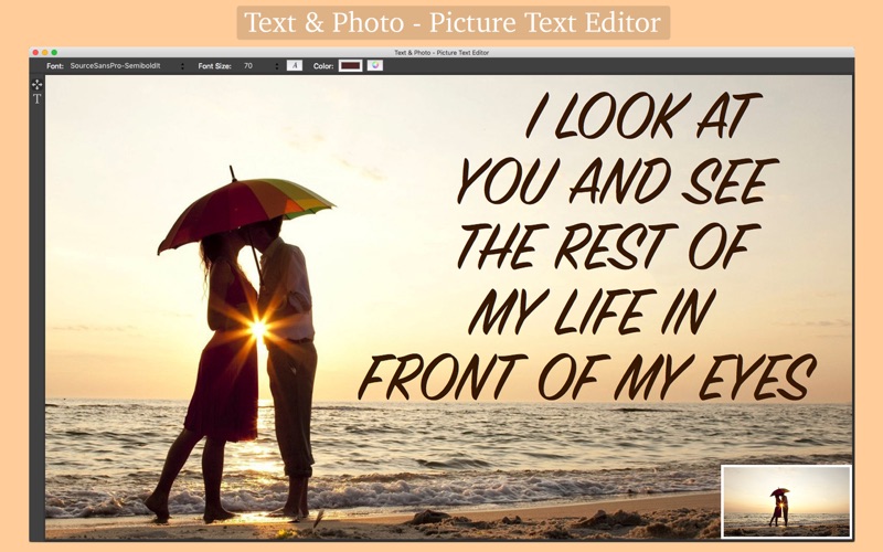 Screenshot #2 pour Text & Photo - Picture Text Editor