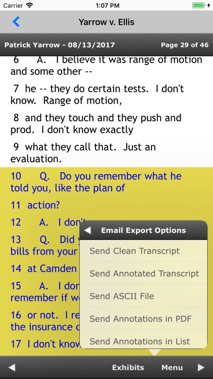 Mobile Transcript