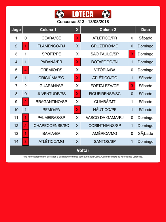 Screenshot #6 pour Loteca Programação