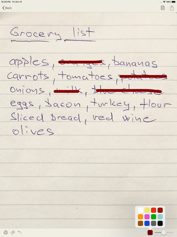 Screenshot #6 pour Paper Shopping List
