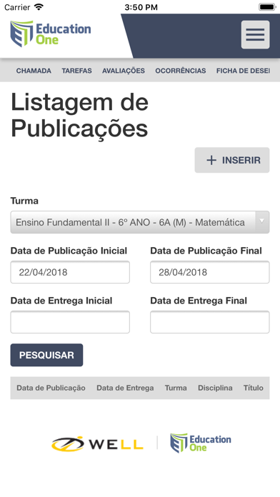 App screenshot
