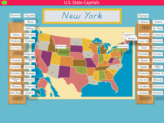 Screenshot #5 pour U.S. State Capitals -Montessori Geography for Kids