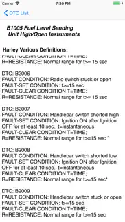 harley dtc iphone capturas de pantalla 3