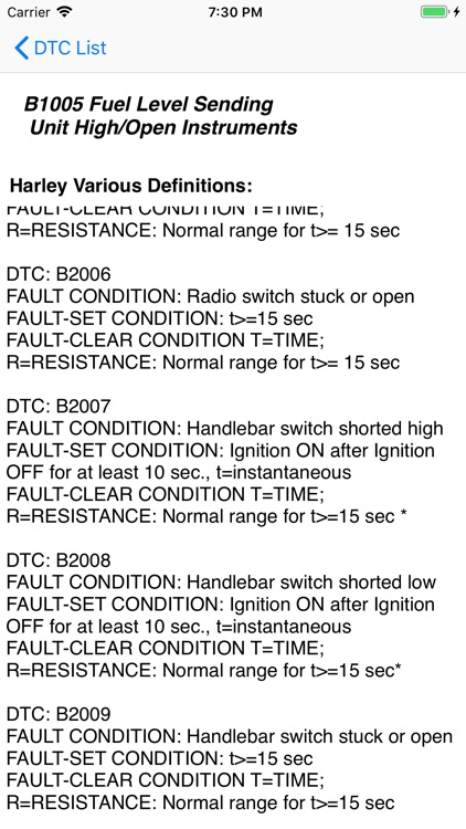 Harley DTC