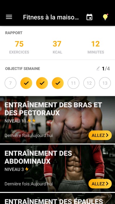 Screenshot #1 pour Fitness à la maison pour homme