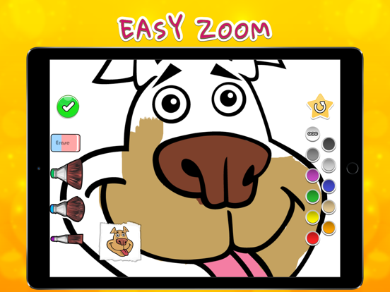 Coloring Book - Dogs iPad screenshot